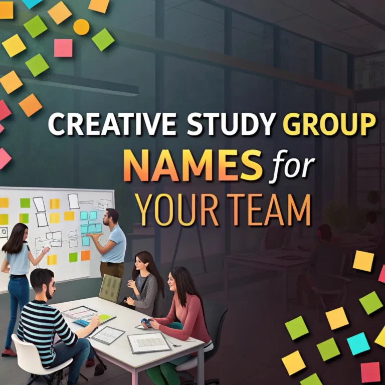 Study Group Names: 240 Creative Study Group Names for Your Team