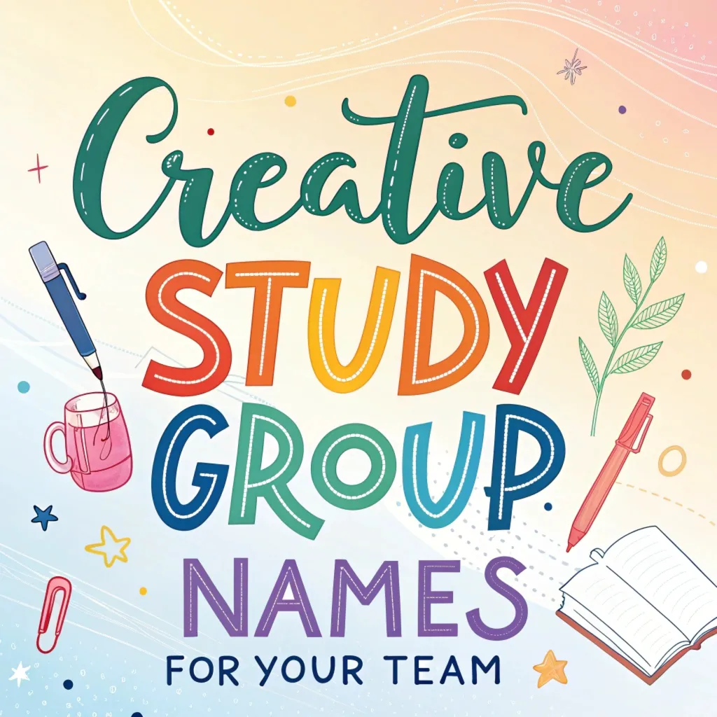 Study Group Names: 240 Creative Study Group Names for Your Team