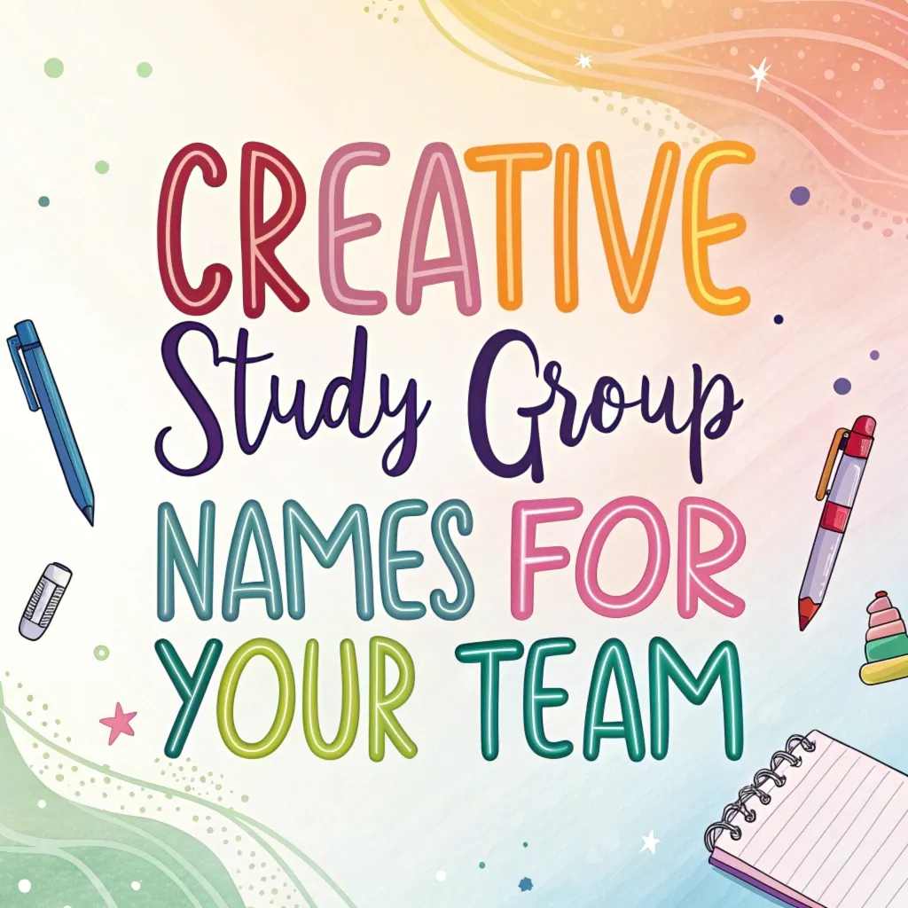 Study Group Names: 240 Creative Study Group Names for Your Team