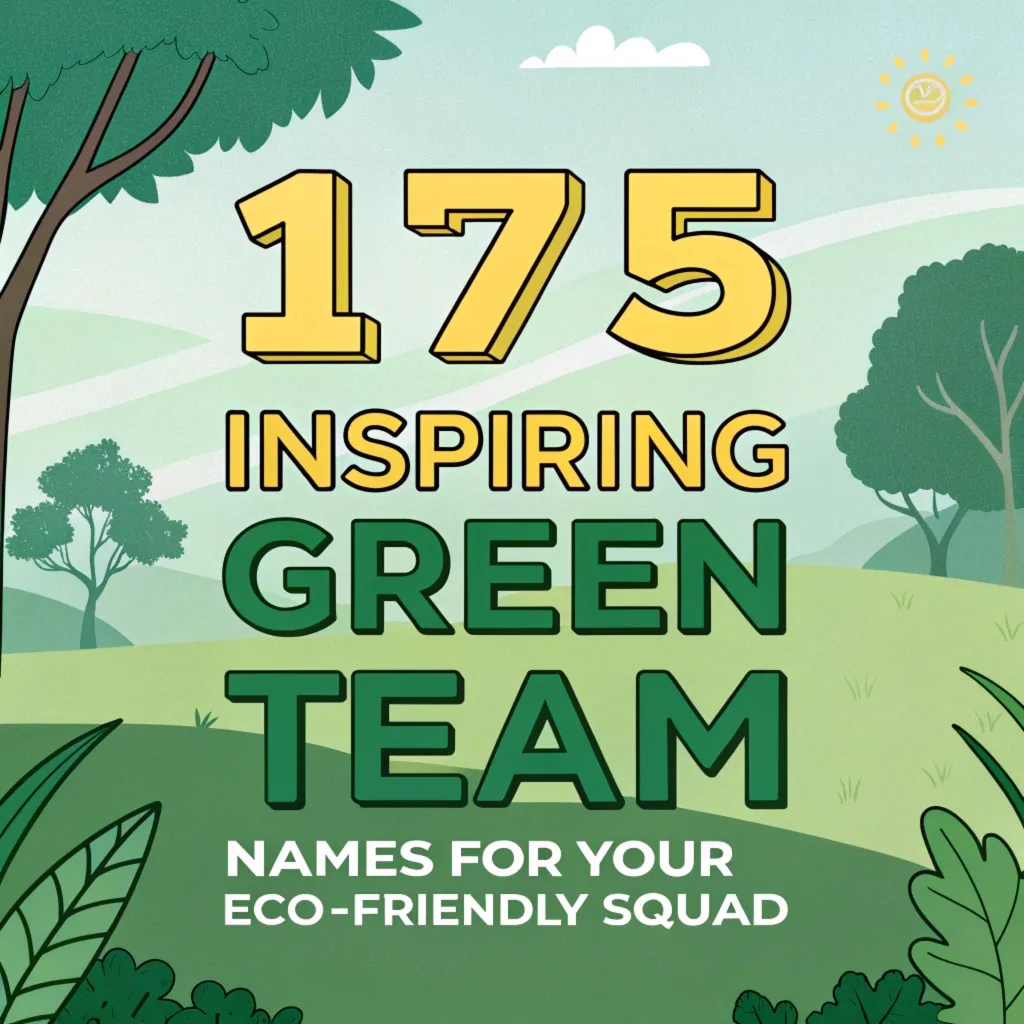 175 Inspiring Green Team Names for Your Eco-Friendly Squad