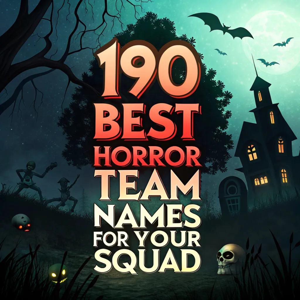 Horror Team Names: 190 Best Horror Team Names for Your Squad