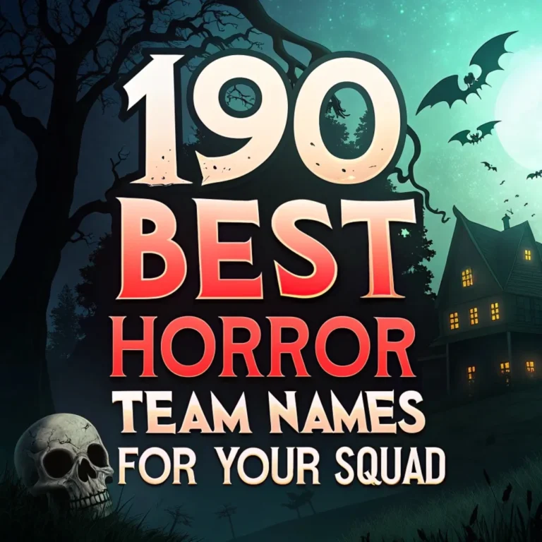 Horror Team Names: 190 Best Horror Team Names for Your Squad