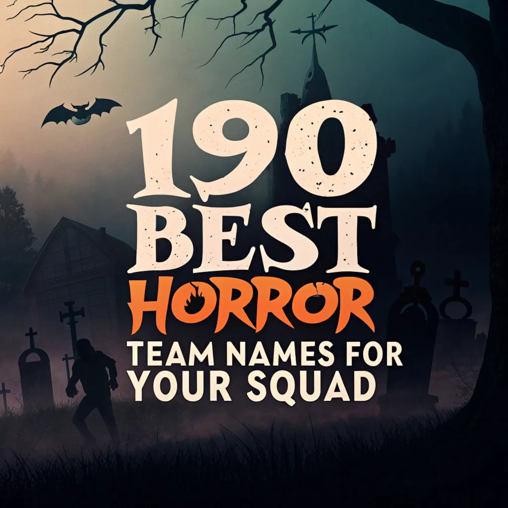 Horror Team Names: 190 Best Horror Team Names for Your Squad