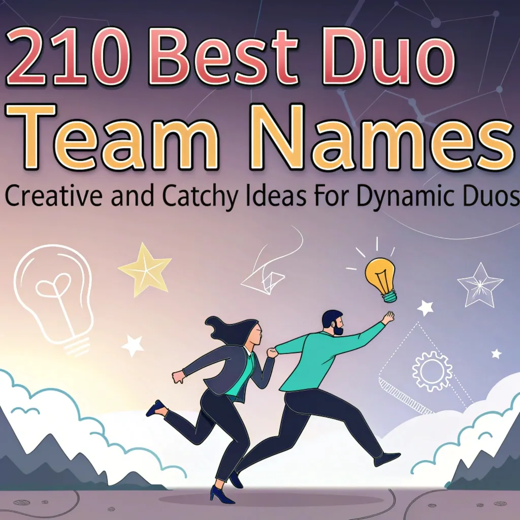 210 Best Duo Team Names: Creative and Catchy Ideas for Dynamic Duos