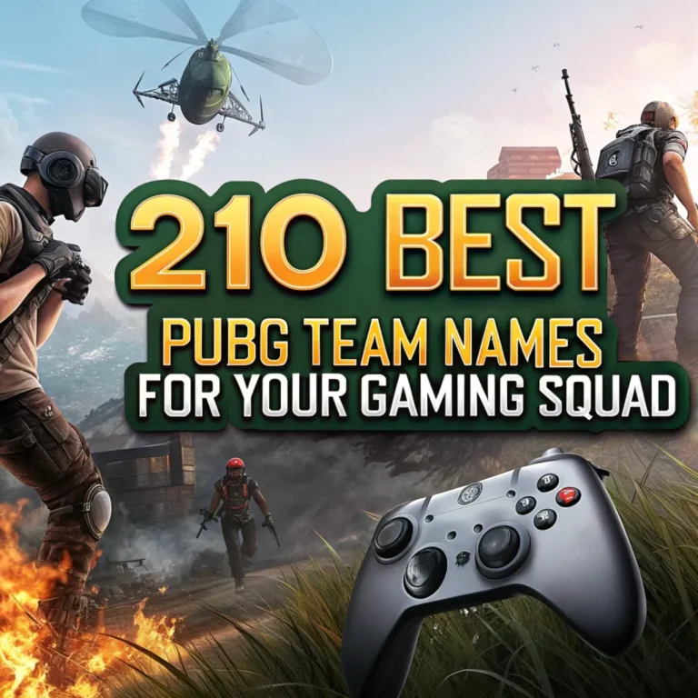 PUBG Team Names: 210 Best PUBG Team Names for Your Gaming Squad