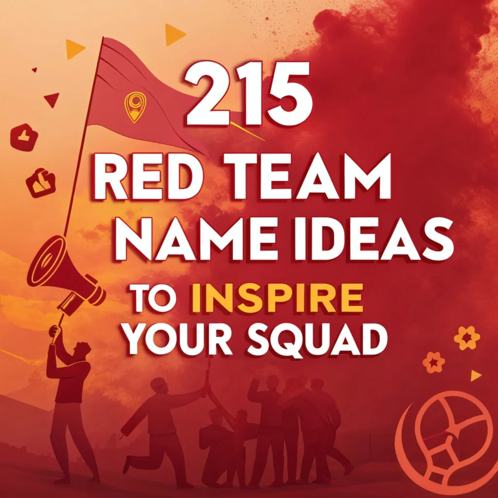 215 Red Team Name Ideas to Inspire Your Squad