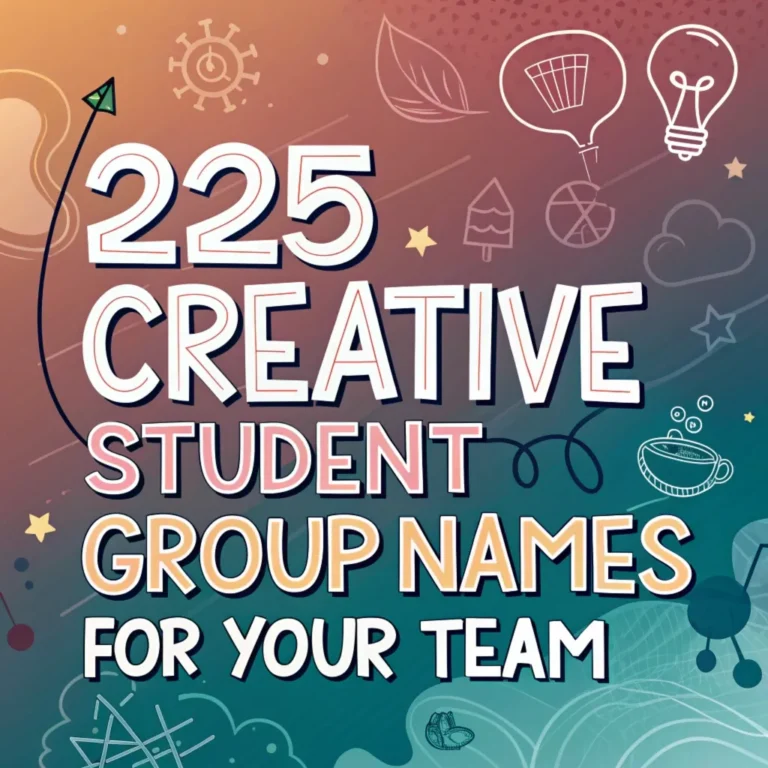 Student Group Names: 225 Creative Student Group Names for Your Team