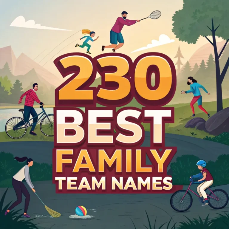 230 Best Family Team Names: Strengthen Bonds and Spark Fun