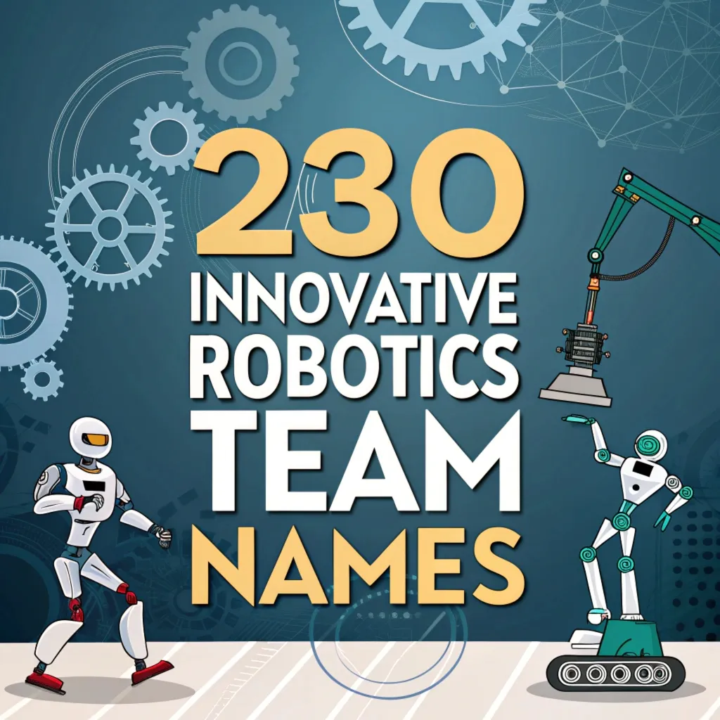 230 Innovative Robotics Team Names to Ignite Your Competitive Spirit