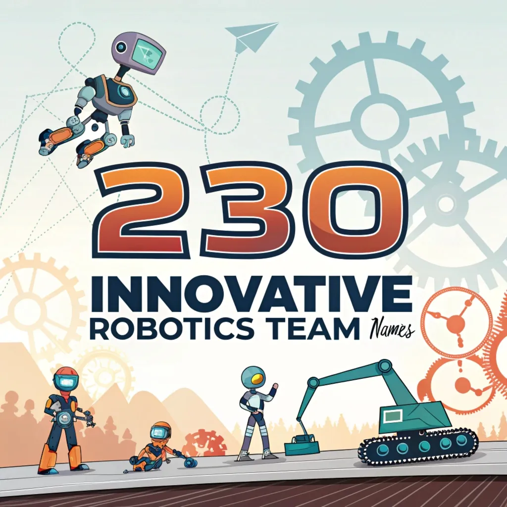 230 Innovative Robotics Team Names to Ignite Your Competitive Spirit