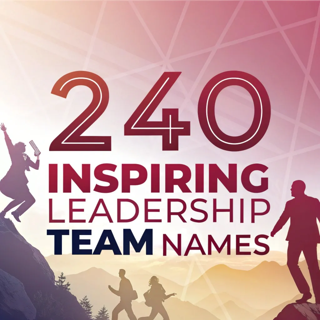 240 Inspiring Leadership Team Names to Elevate Your Organization