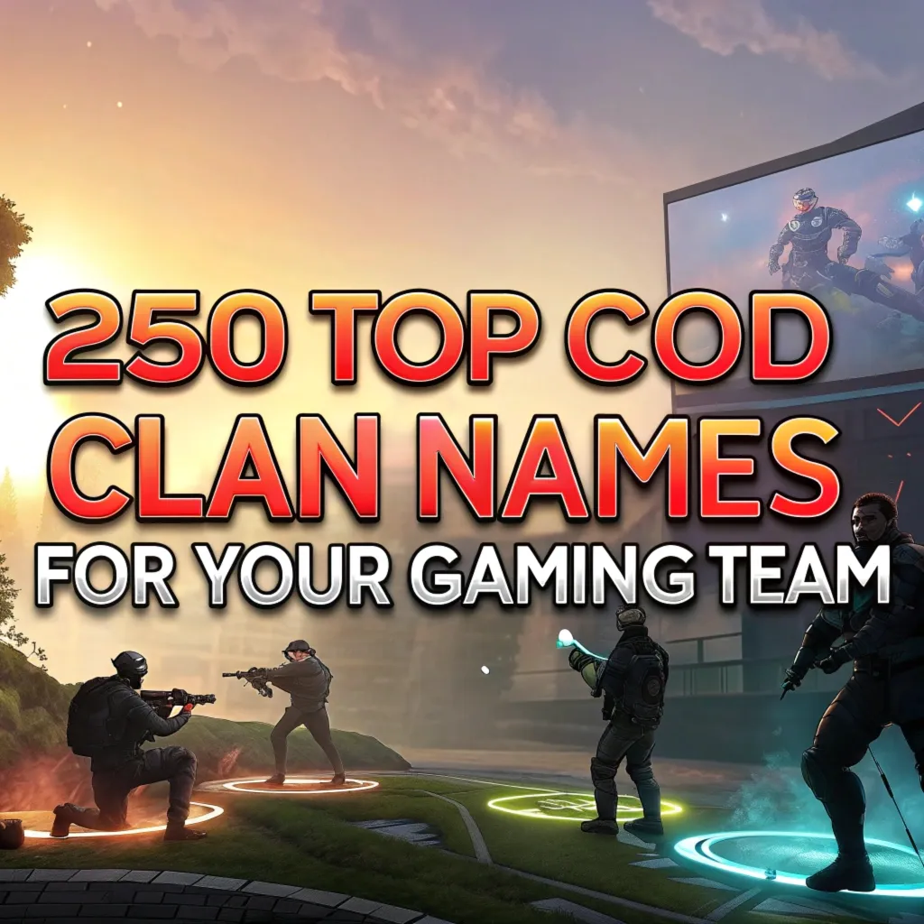 Clan Names for COD: 250 Top COD Clan Names for Your Gaming Team