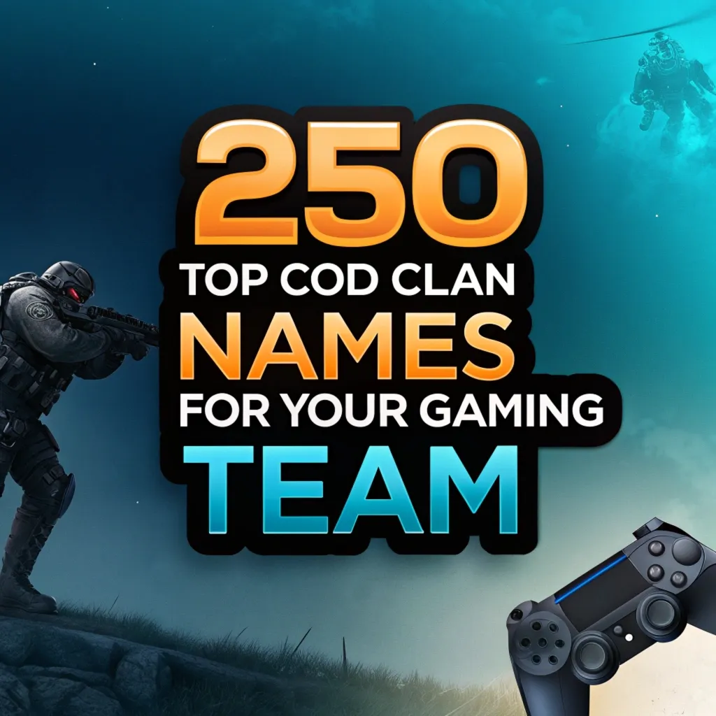 Clan Names for COD: 250 Top COD Clan Names for Your Gaming Team