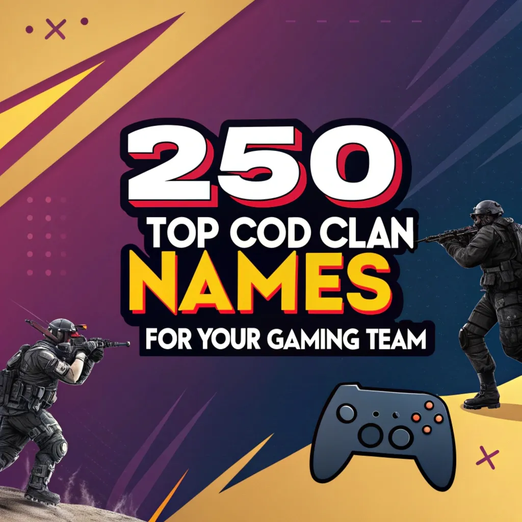 Clan Names for COD: 250 Top COD Clan Names for Your Gaming Team