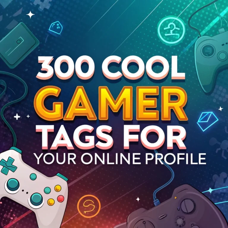 300 Cool Gamer Tags for Your Online Profile