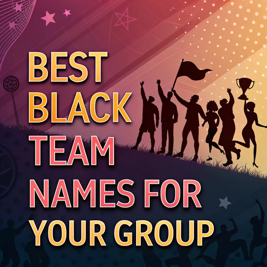 215 Best Black Team Names for Your Group: The Shadow Squad