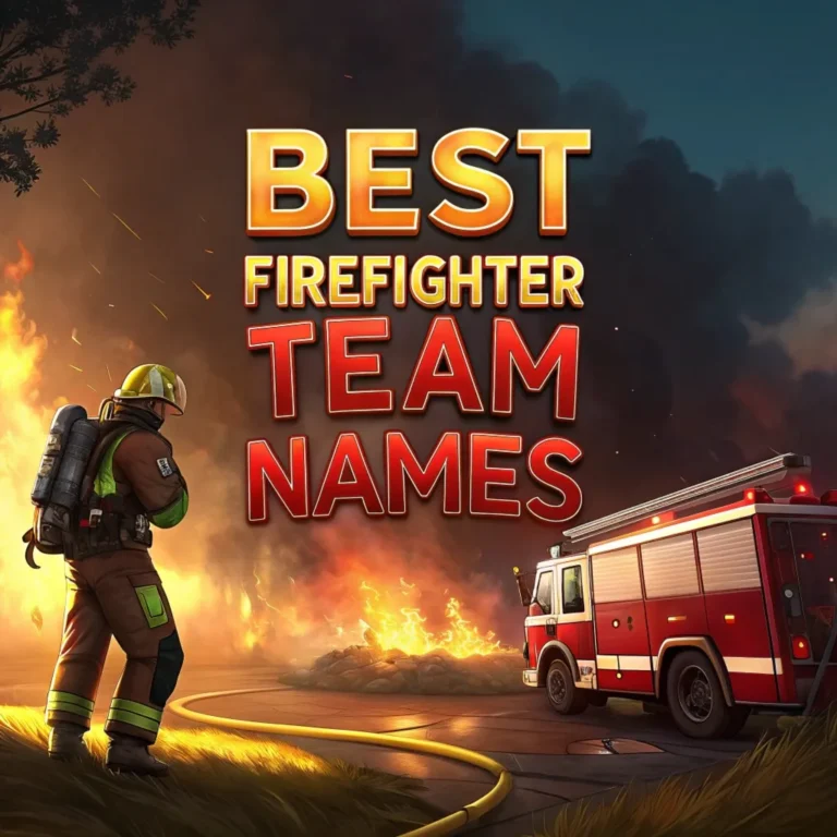 210 Best Firefighter Team Names: Ignite Your Squad’s Spirit