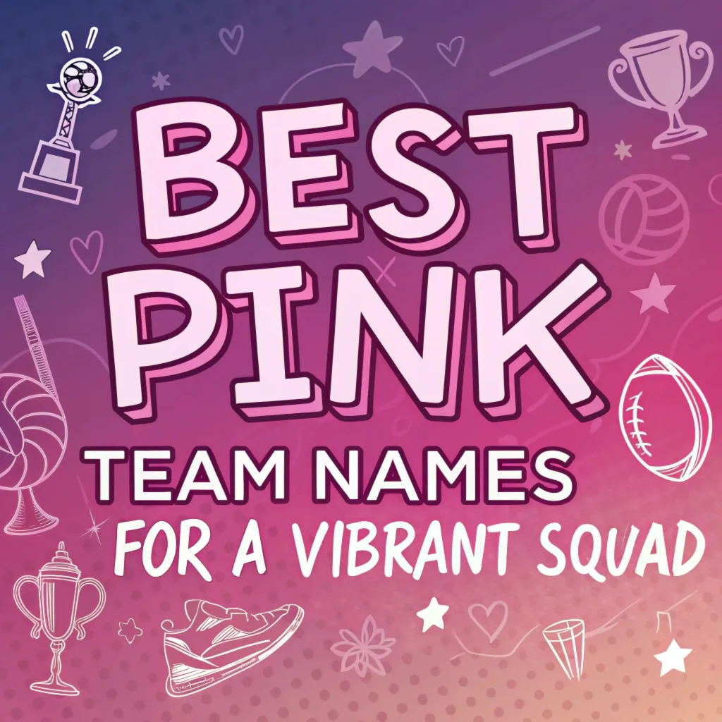 Pink Team Names: 200 Best Pink Team Names for a Vibrant Squad