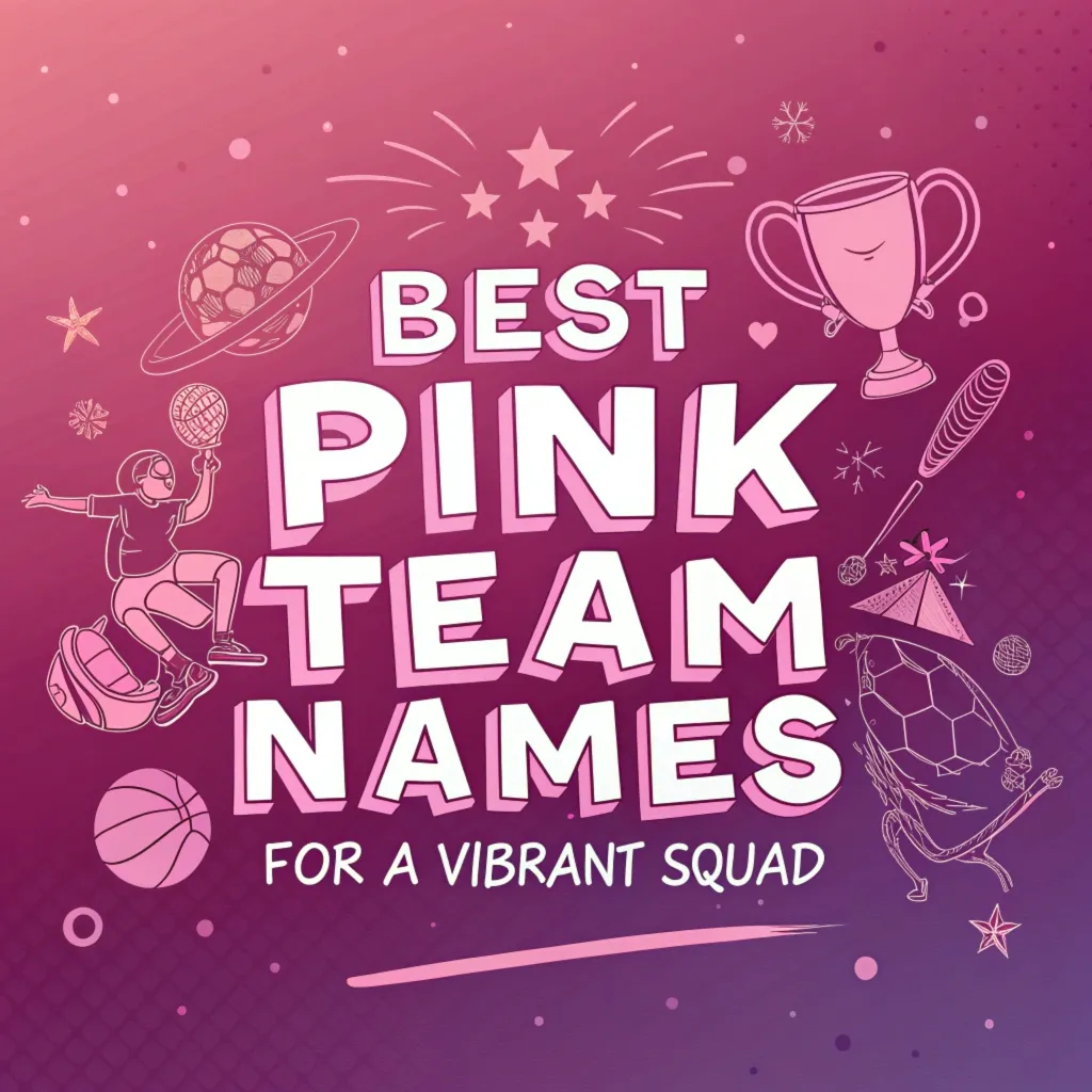 Pink Team Names: 200 Best Pink Team Names for a Vibrant Squad