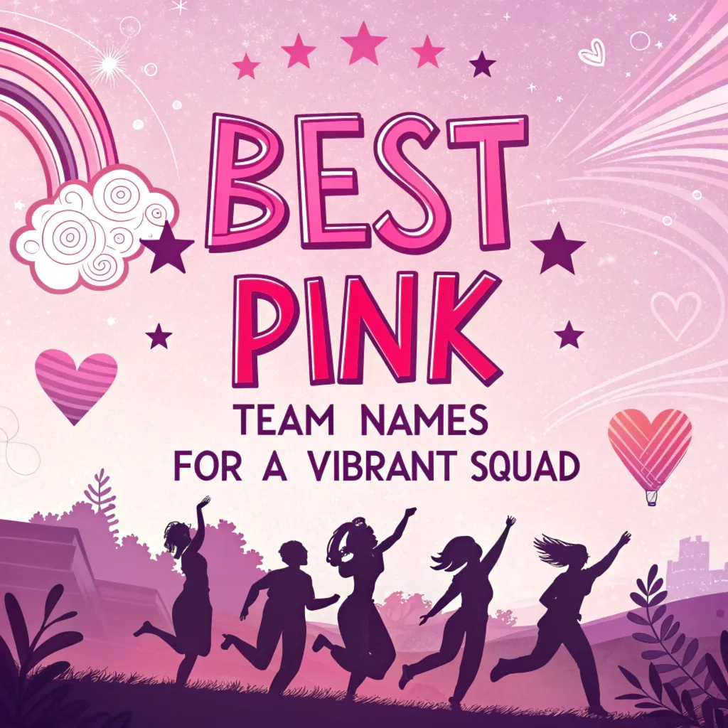 Pink Team Names: 200 Best Pink Team Names for a Vibrant Squad