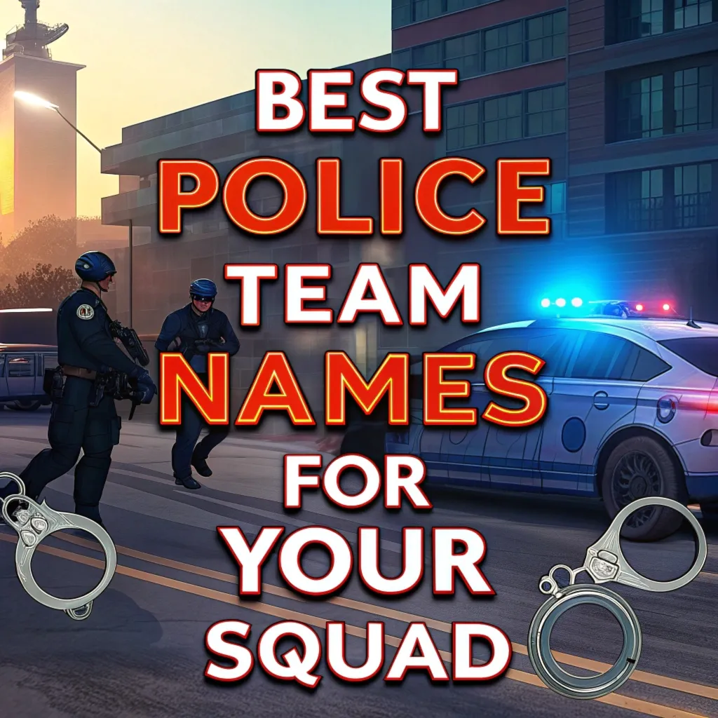 Police Team Names: 230 Best Police Team Names for Your Squad