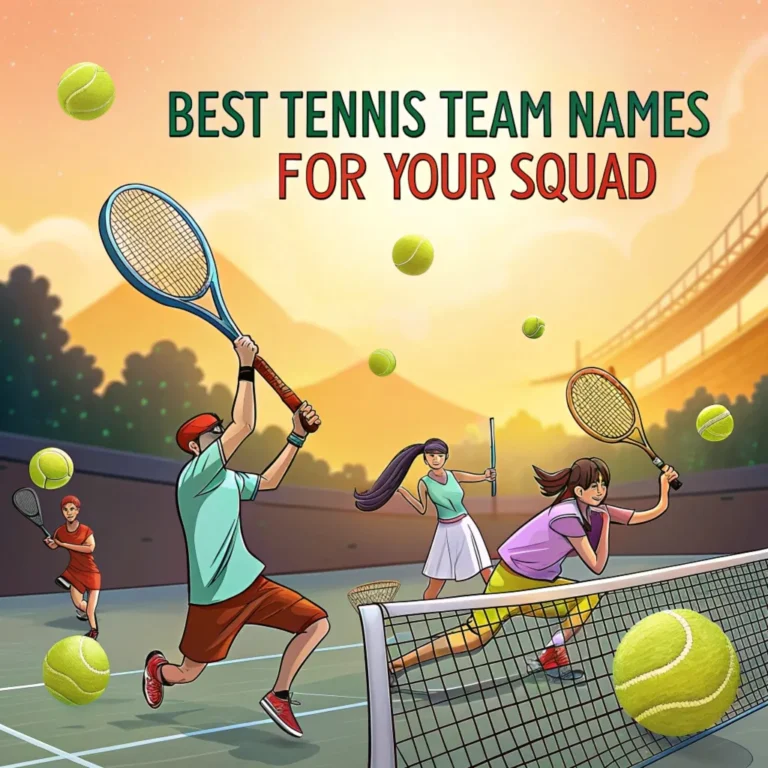 220 Tennis Team Names: Serve Up Victory with These Winning Choices