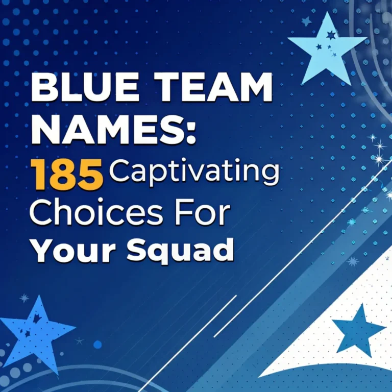 Blue Team Names: 185 Captivating Choices for Your Squad