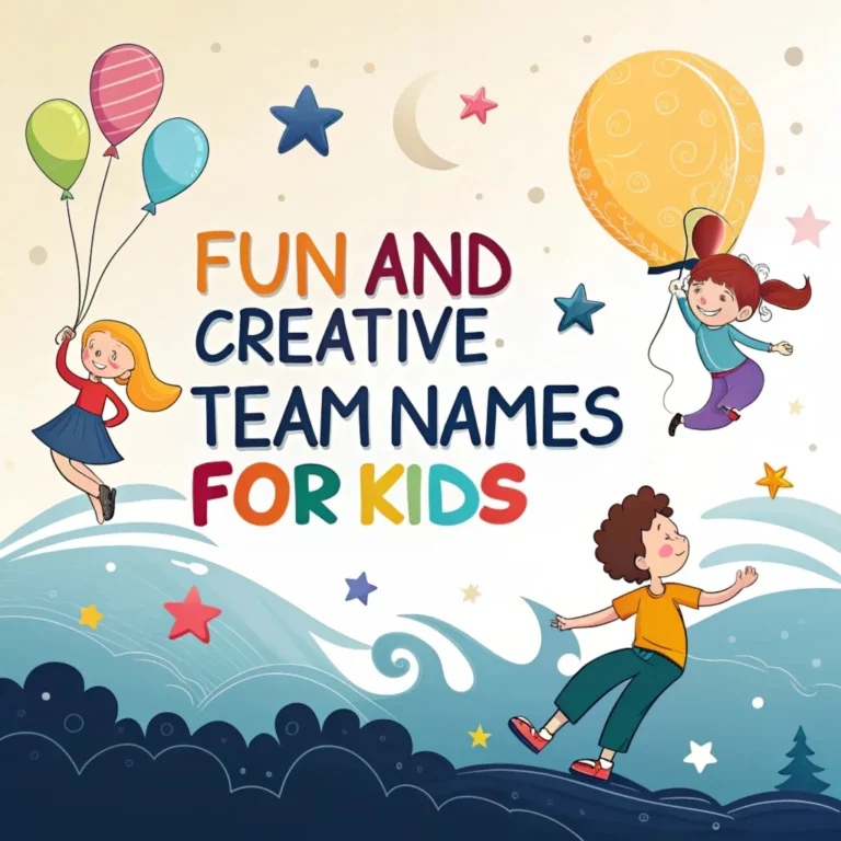 Team Names for Kids: 260 Fun and Creative Team Names for Kids