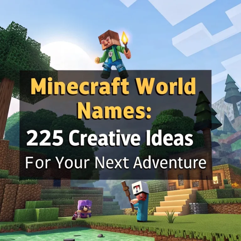 Minecraft World Names: 225 Creative Ideas for Your Next Adventure