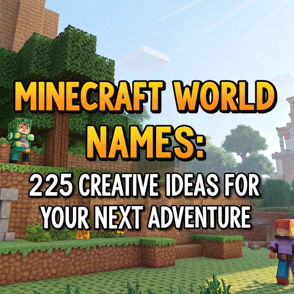 Minecraft World Names: 225 Creative Ideas for Your Next Adventure