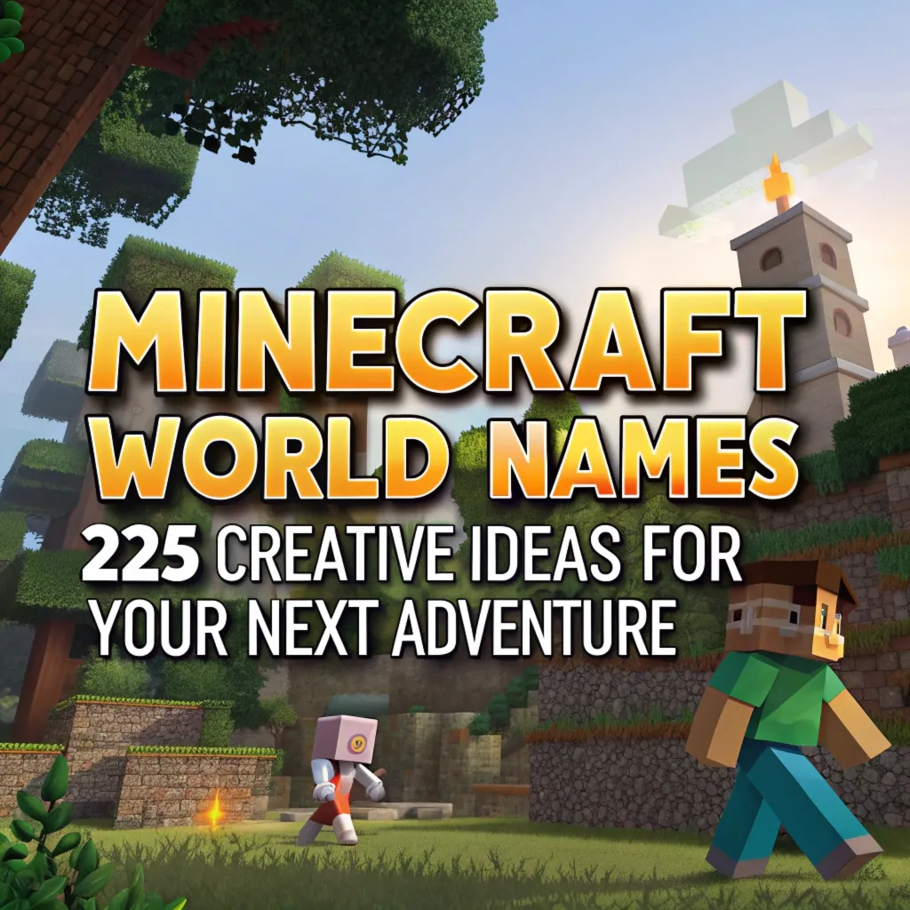 Minecraft World Names: 225 Creative Ideas for Your Next Adventure