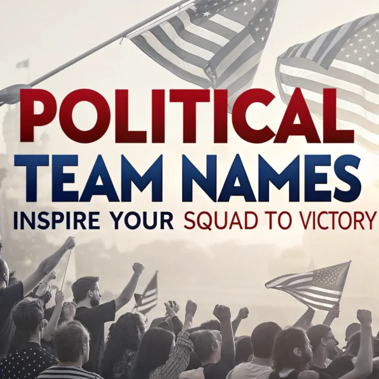 225 Powerful Political Team Names: Inspire Your Squad to Victory