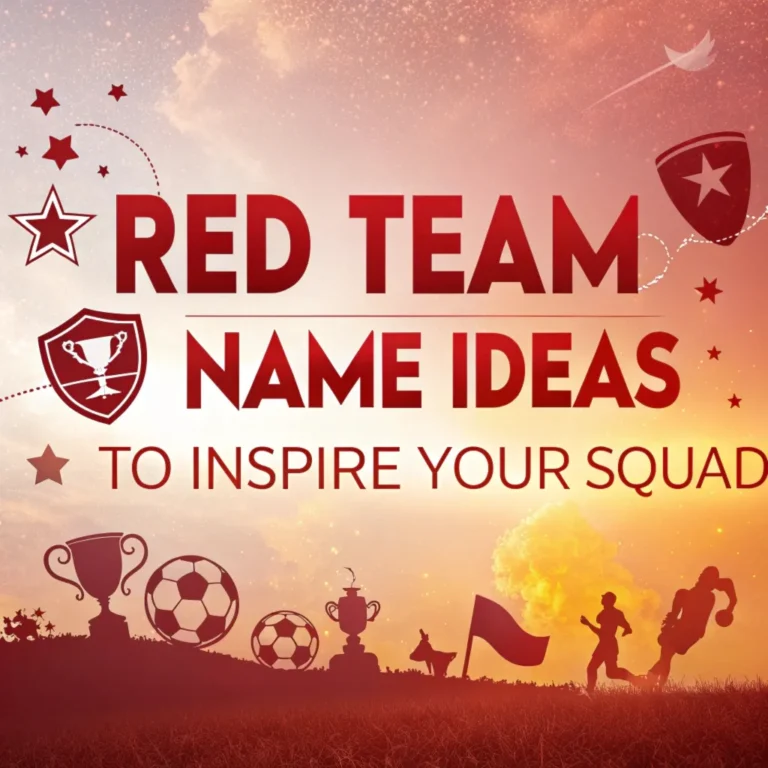 215 Red Team Name Ideas to Inspire Your Squad