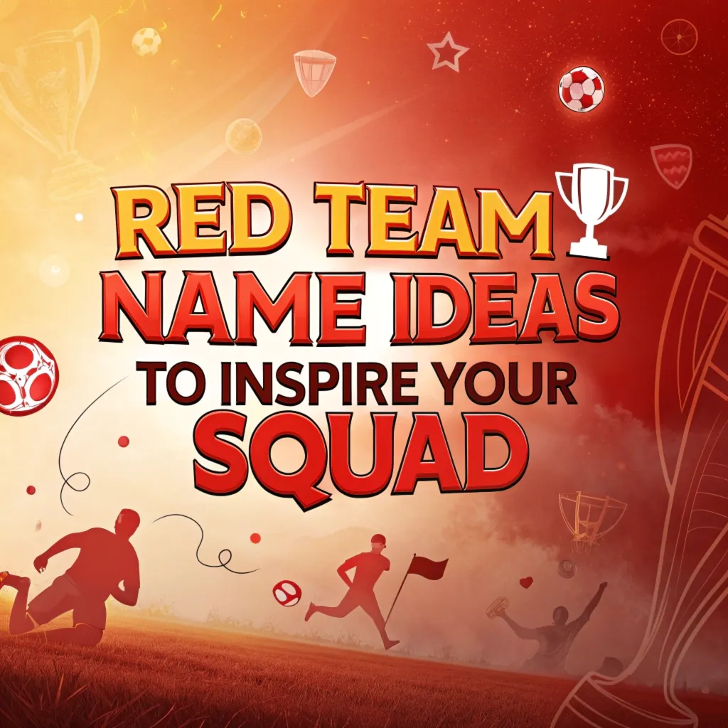 215 Red Team Name Ideas to Inspire Your Squad