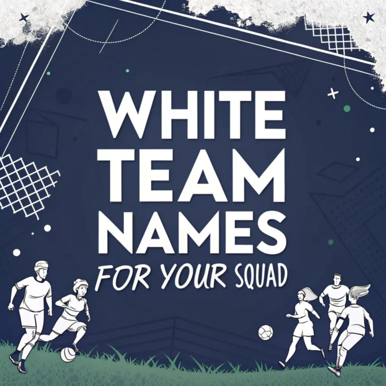 White Team Names: 200 Best White Team Names for Your Squad