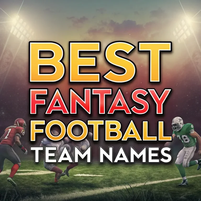 240 Best Fantasy Football Team Names