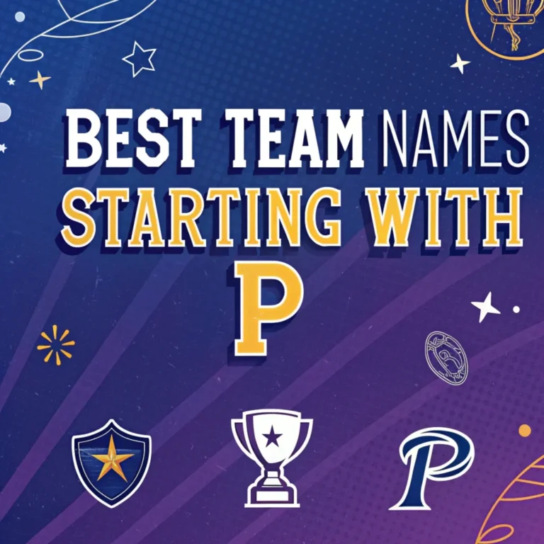 225 Team Names Starting with P: Inspire Your Group to Greatness