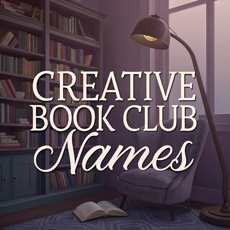 280 Creative Book Club Names: Inspire Your Reading Group with Clever and Fun Ideas