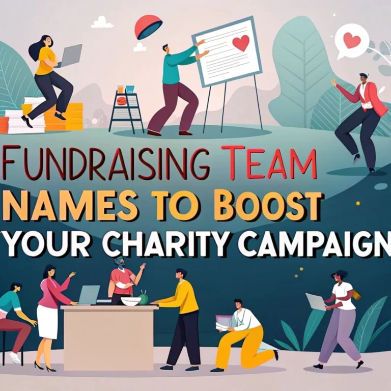 205 Fundraising Team Names to Boost Your Charity Campaign